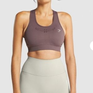 Gymshark NWOT Energy Seamless Sports Bra -Small - Brown